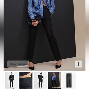 J Crew Kate Straight Leg Linen Blend Pant, Petite 0